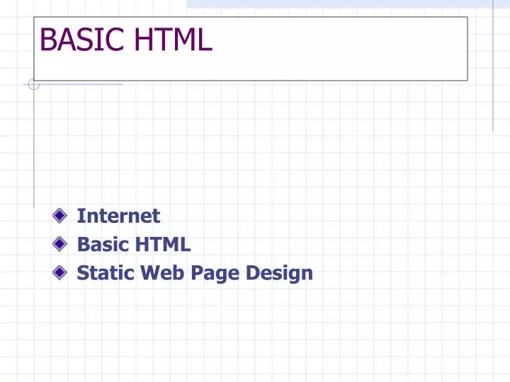basic html