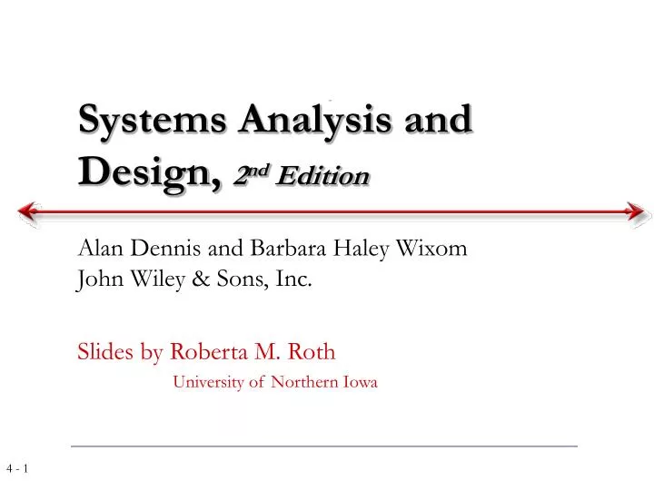 systems analysis and design 2 nd edition