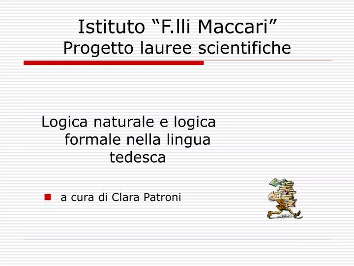 istituto f lli maccari progetto lauree scientifiche