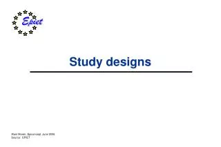Study designs