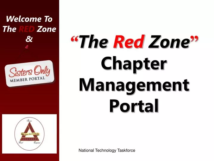 the red zone chapter management portal