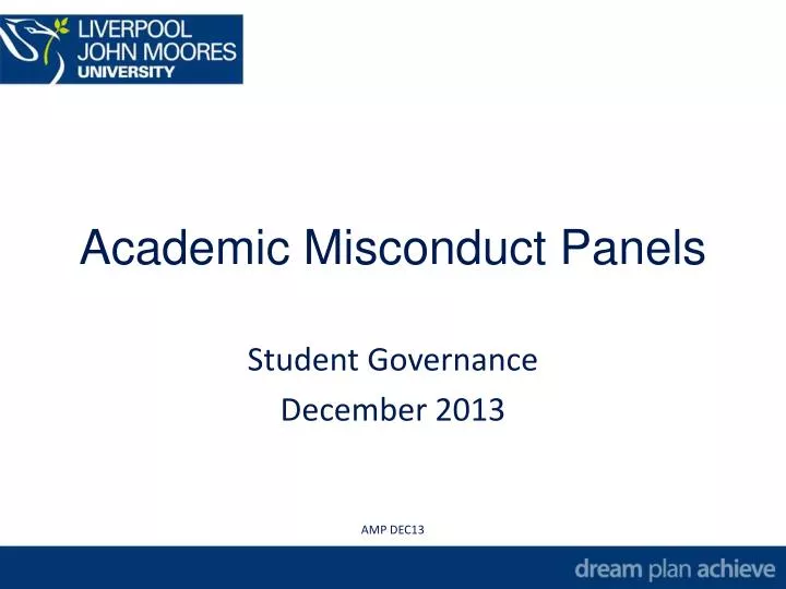 academic misconduct panels