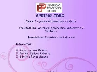 spring jdbc