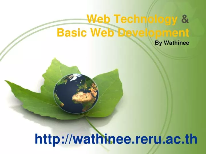 web technology basic web development