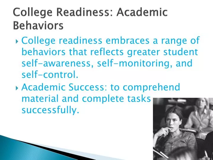 college readiness academic behaviors