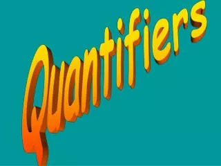 Quantifiers