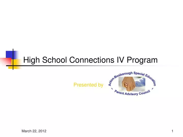high school connections iv program
