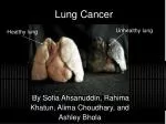 Lung Cancer - slide 1