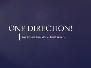 one direction