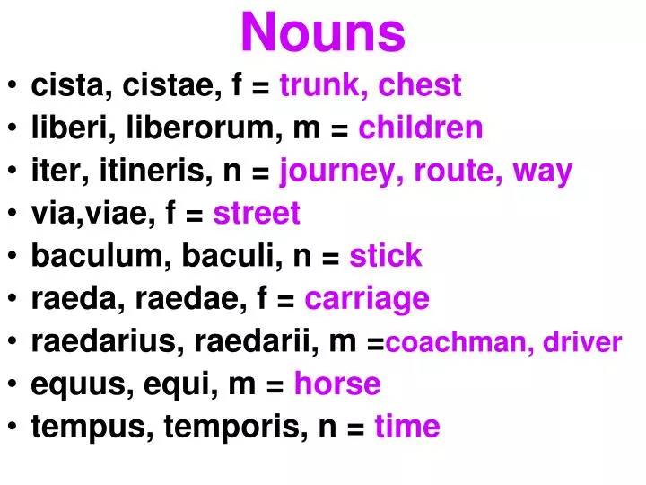 nouns