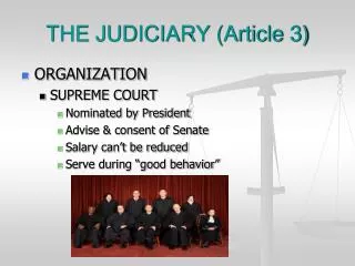 THE JUDICIARY (Article 3)
