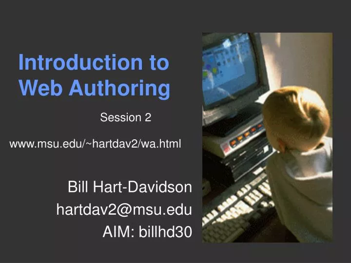 introduction to web authoring