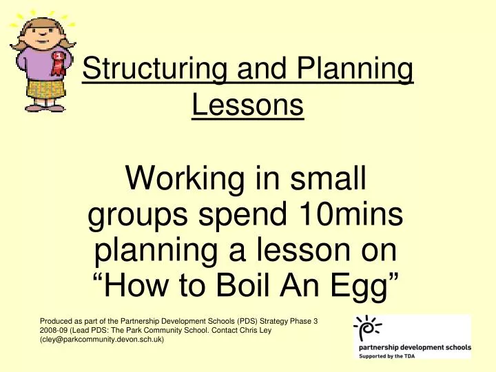 structuring and planning lessons