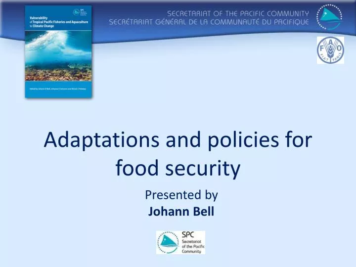 adaptations and policies for food security