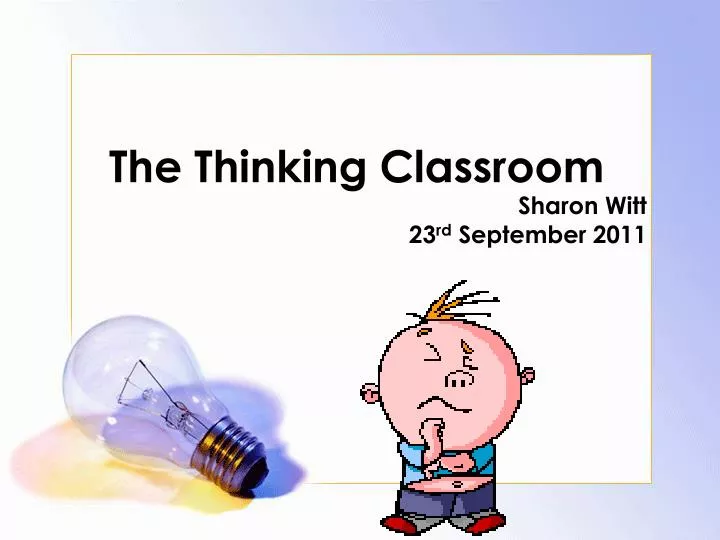 the thinking classroom