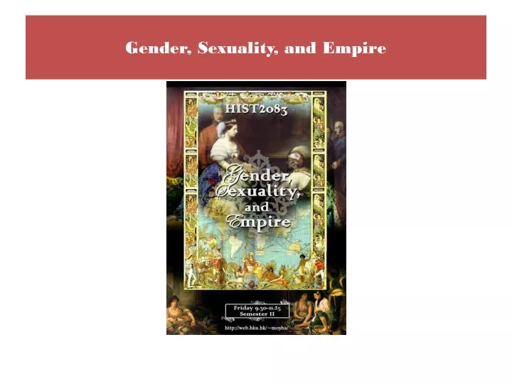 gender sexuality and empire