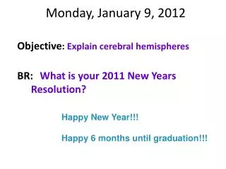 Monday, January 9, 2012
