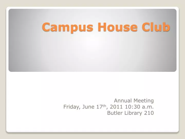 campus house club