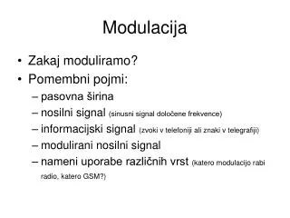 modulacija