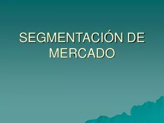 segmentaci n de mercado
