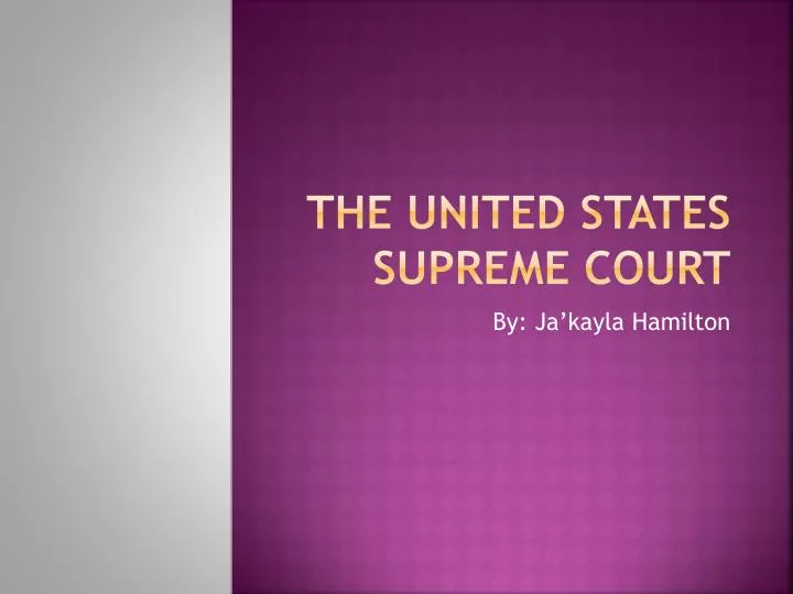 the united states supreme court