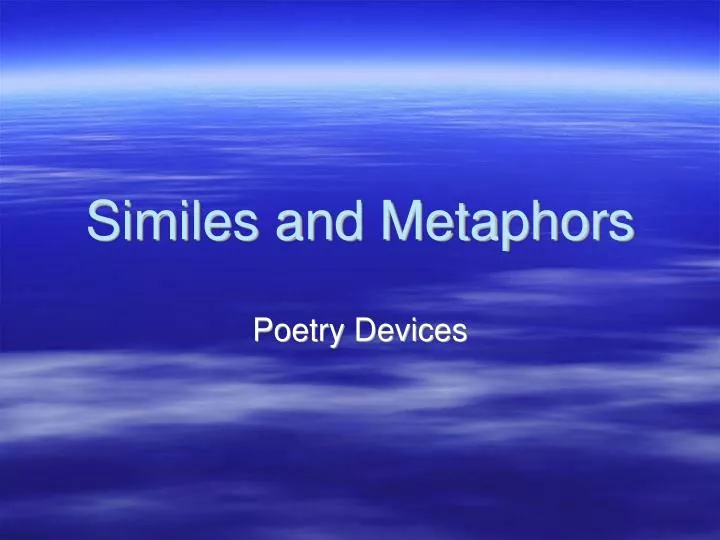 poetry devices