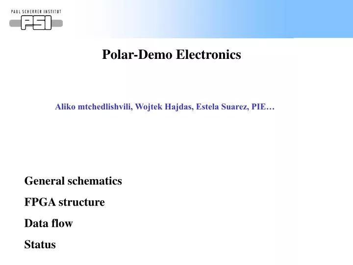 polar demo electronics