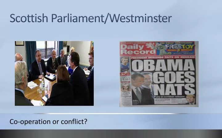 scottish parliament westminster
