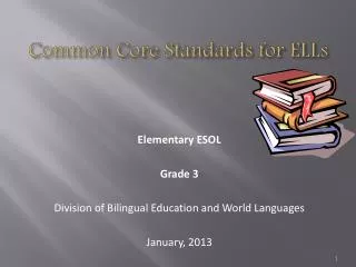 Common Core Standards for ELLs