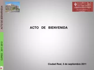 acto de bienvenida
