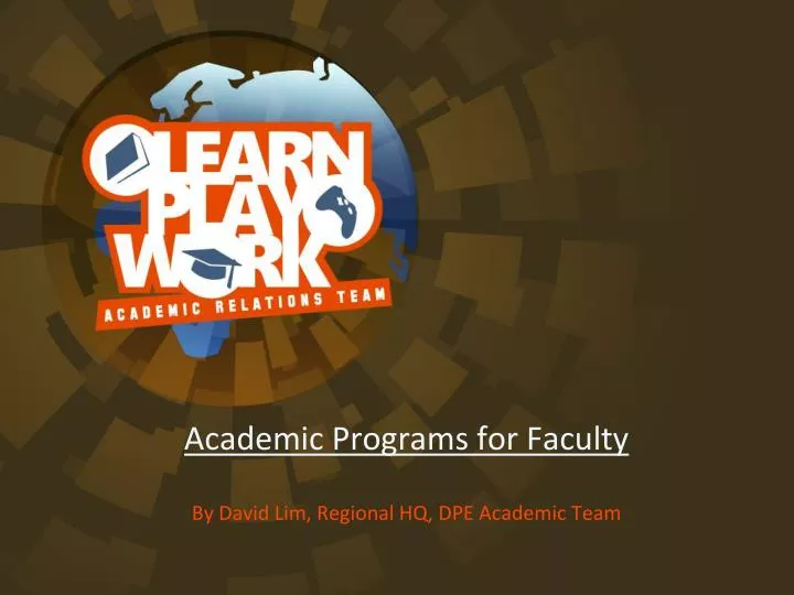 academic programs for faculty
