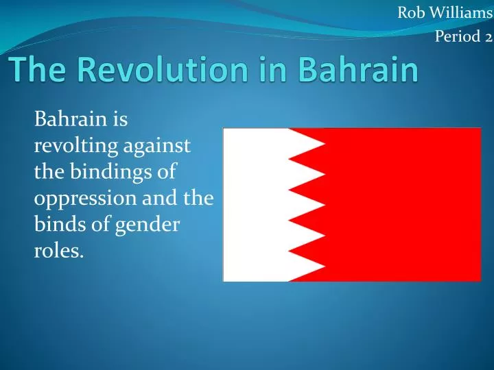the revolution in bahrain