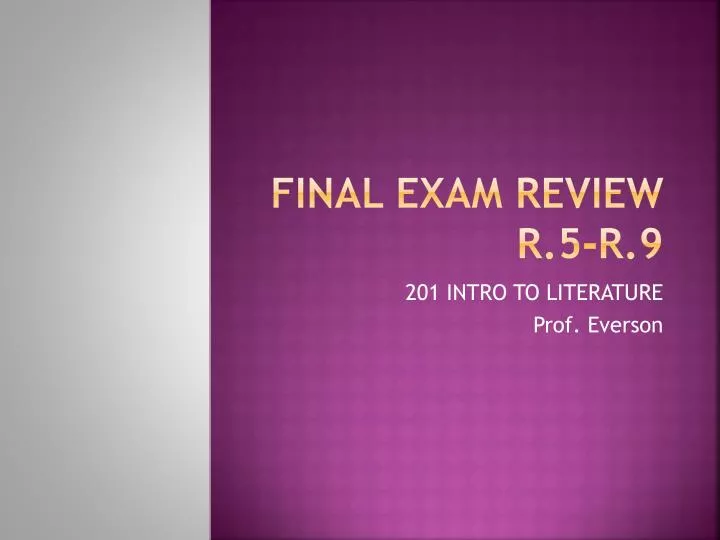 final exam review r 5 r 9