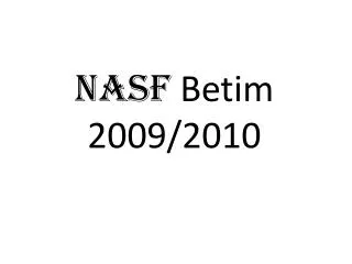 nasf betim 2009 2010
