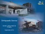 Orthopaedic Service - slide 1