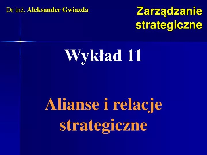 PPT - Zarządzanie Strategiczne PowerPoint Presentation, Free Download ...