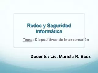 redes y seguridad inform tica