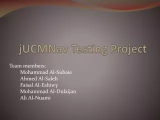 jUCMNav Testing Project