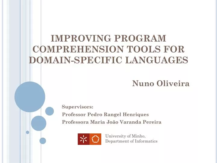 improving program comprehension tools for domain specific languages
