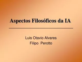 aspectos filos ficos da ia