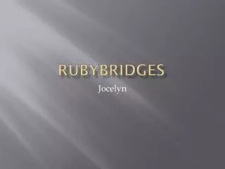 rubybridges