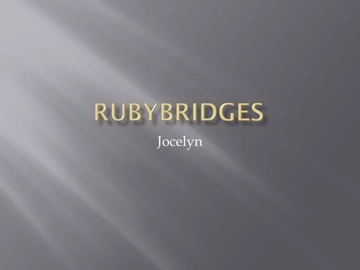 rubybridges