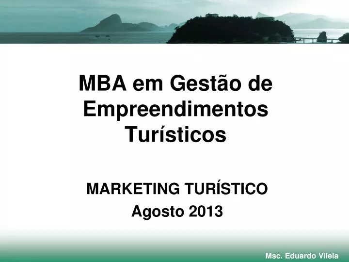 mba em gest o de empreendimentos tur sticos