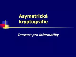 inovace pro informatiky