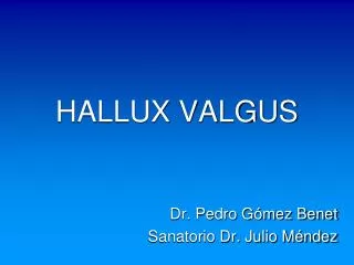 hallux valgus