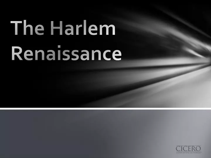 the harlem renaissance