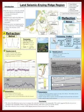 Land Seismic-Enying Ridge Region