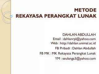 metode rekayasa perangkat lunak