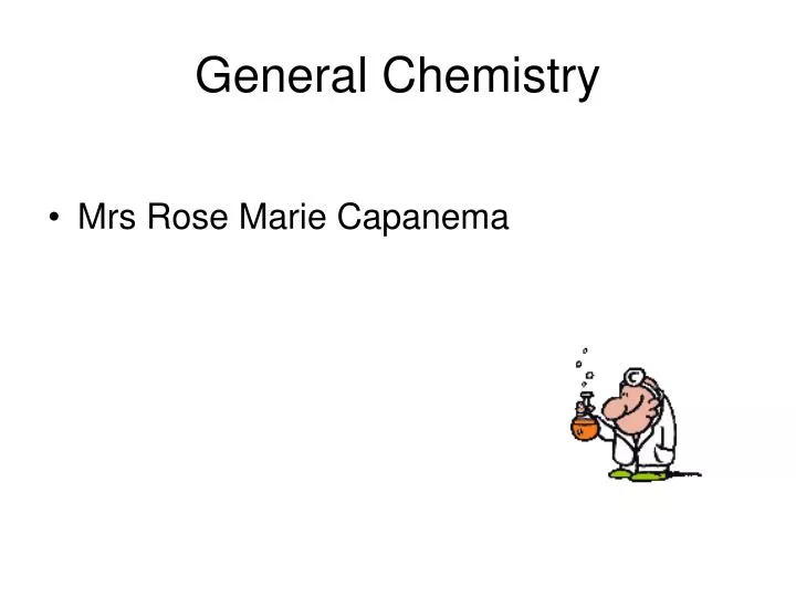 general chemistry