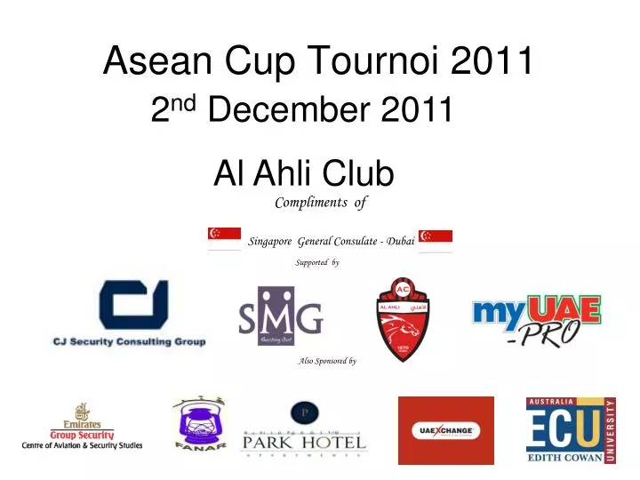 asean cup tournoi 2011